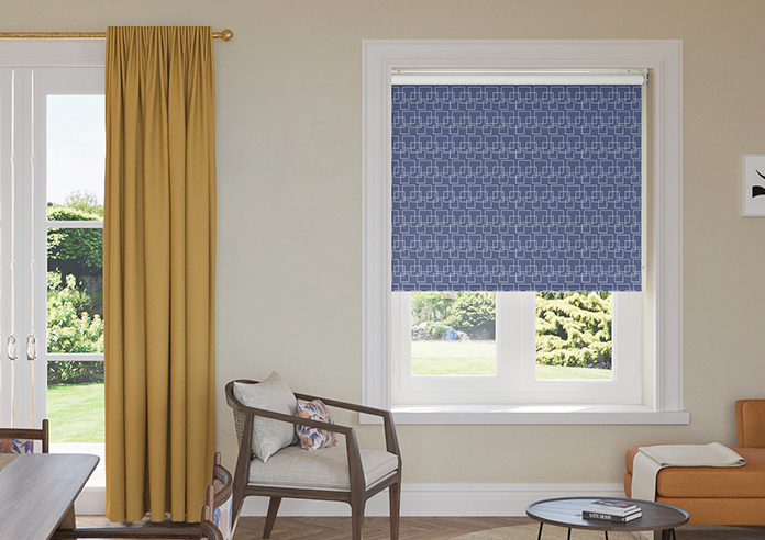 Mod Cube, Lapis - Roller Blind - Image 3